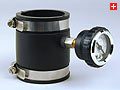 ANVER 2" Hose x 2" Hose Cuff with Vacuum Gauge Assembly for FLT-3 Filter Assembly
