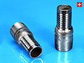 ANVER Hose Barb, 1-1/4" NPT X 1-1/4" Hose (Galvanized) AA114P
